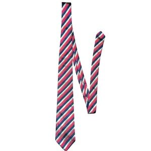 Elegant Handmade Multicolor Striped Silk Vintage Tie